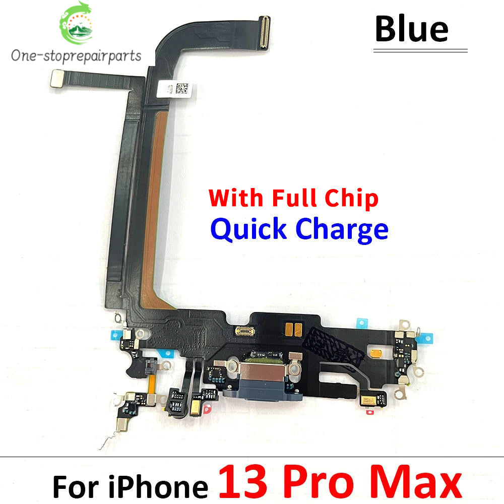 New For iPhone 13 Pro 13Pro Max Mini USB Port Charger Dock Plug Connector Charging Board FLex Cable Mic Microphone Board iPhone phone repair parts