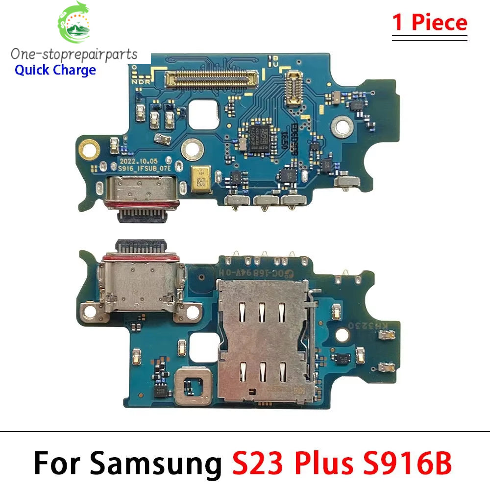 USB Charging Board Port Dock Charger Connector Microphone Flex Cable For Samsung S22 S23 Plus Ultra 5G S908B S901B S906B 5G Samsung phone repair parts
