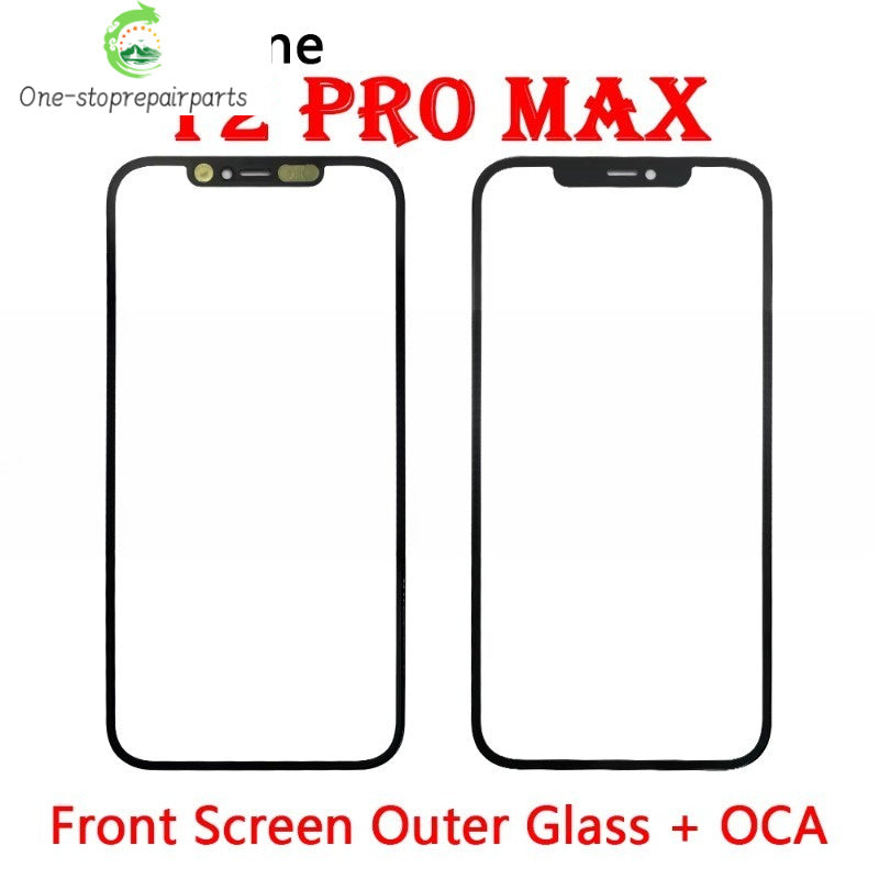 New Front Screen Outer Glass With OCA For iPhone X XS MAX XR 11 12 13 14 Pro Max Mini Plus Phone Repair iPhone phone repair parts