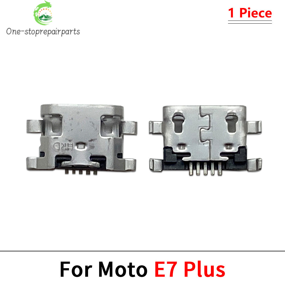 10Pcs, Micro USB Connector Charging Port Jack Plug For Moto Edge 20 30 40 50 Neo E6 E6s E7 E13 E14 E20 E30 E32 E22 Plus Play Motorola phone repair parts