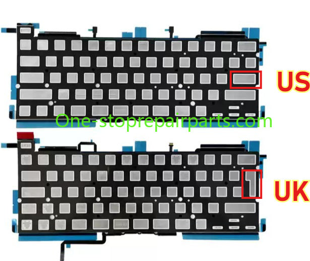New Keyboard Backlight A2179 A2337 A2289 A2251 A2289 A2338 for Macbook Air Pro Retina Backlit Sheet 2018-2020 Macbook repair parts