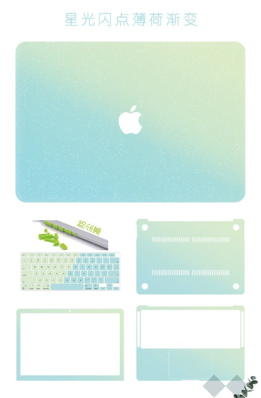 Frosted gradual change color protective case for MacBook Air Pro 11 "12" 13 "14" 15 "16" Neo A3404 A3426 A3427 A3428 A3429 A3449 A3448 A3434 A3403 A3186 A3402 A3401 A3112 A3185 A3114 A3241 A3113 A3240 Laptop accessories