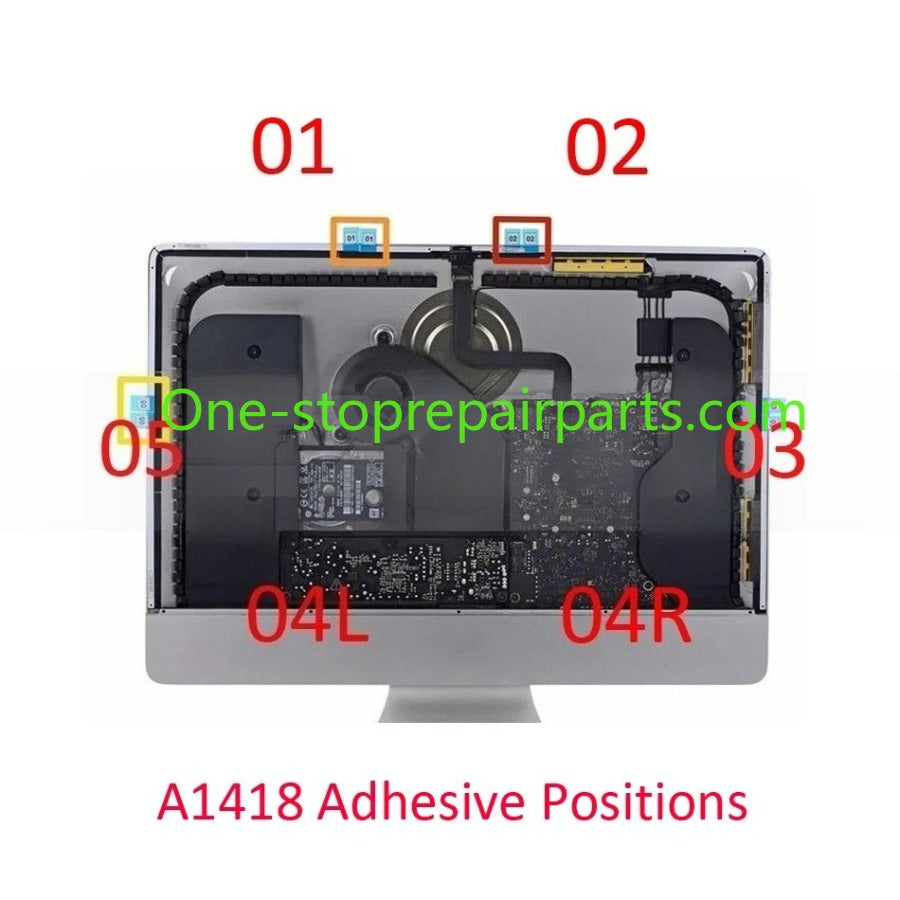 10Sets/Lot NEW A1418 A2116 LCD Display Tape Adhesive Repair kit for iMac 21.5" Strip Glue Foam Sticker 2012-2019 iMac repair parts