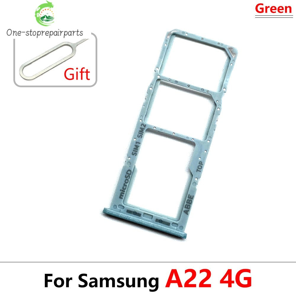 SIM Card Tray Slot Holder Adapter Accessories For Samsung A22 A32 4G 5G Replacement Spare Parts Samsung phone repair parts