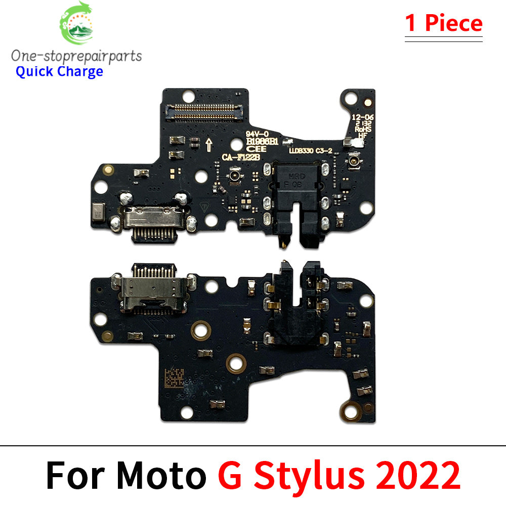 USB Charging Port Dock Charger Connector Board Flex Cable For Moto G Stylus Power Play Pure G 5G Plus 2020 2021 2022 2023 2024 Motorola phone repair parts