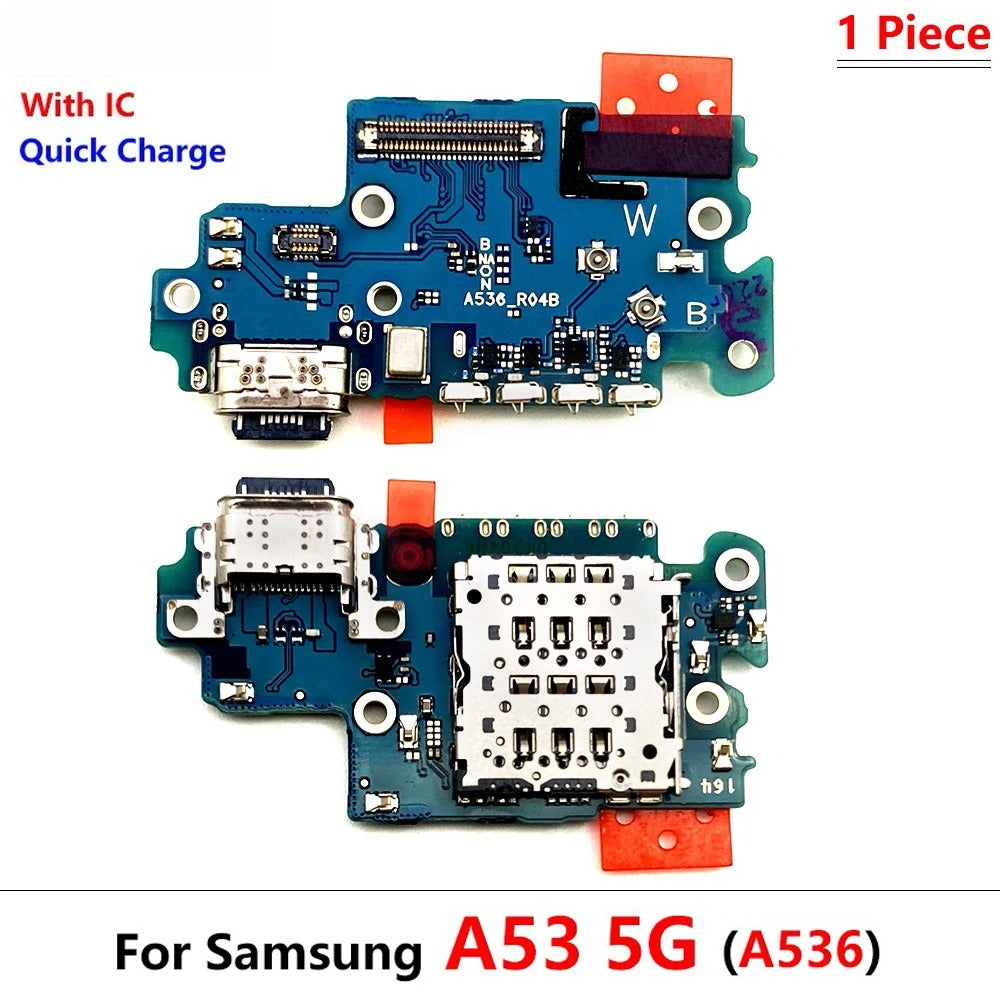 10Pcs USB Charge Port Dock Connector Charging Board Flex Cable For Samsung A03 Core A02 A02s A03s A13 A12 A22 A32 A33 A53 4G 5G Samsung phone repair parts