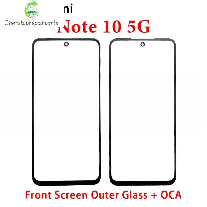 New Screen Front Outer Glass + OCA For Xiaomi Redmi Note 10 10s 11 11s 12 12s 13 Pro Plus 4G 5G Screen Touch Panel Glass Xiaomi  Xiao mi phone repair parts