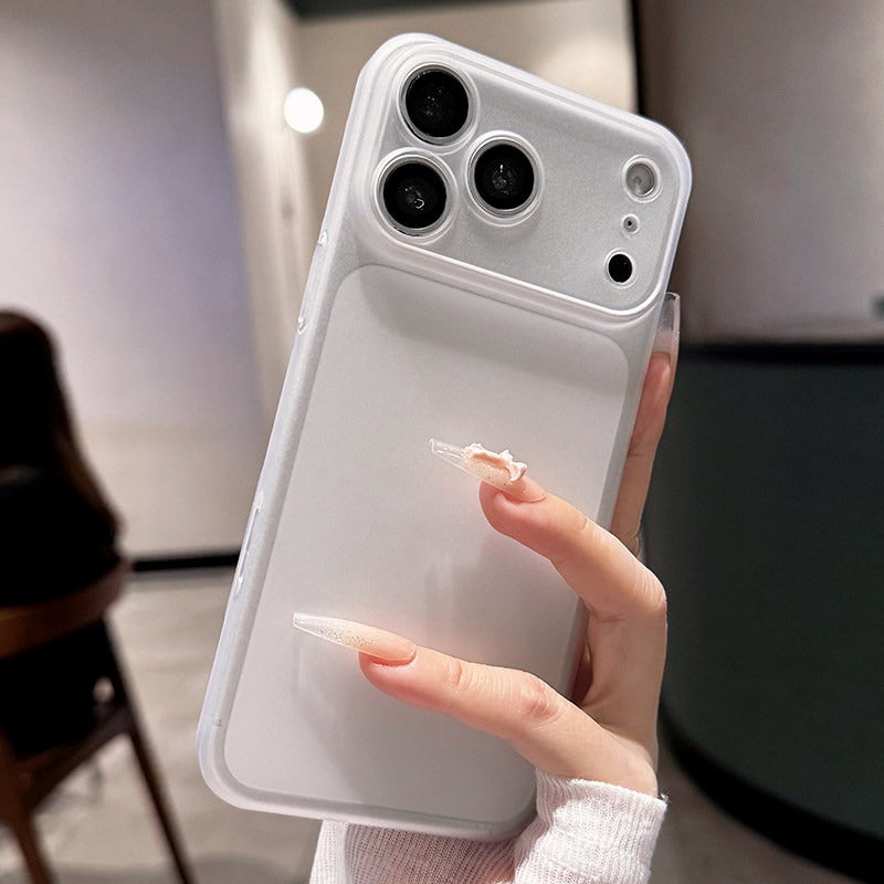 Soft mist matte iPhone 18promax mobile phone case New iPhone18 ultra-thin matte ice hard case 17pro fine hole lens protection 16 men's and women's ins wind case Phone Accessories