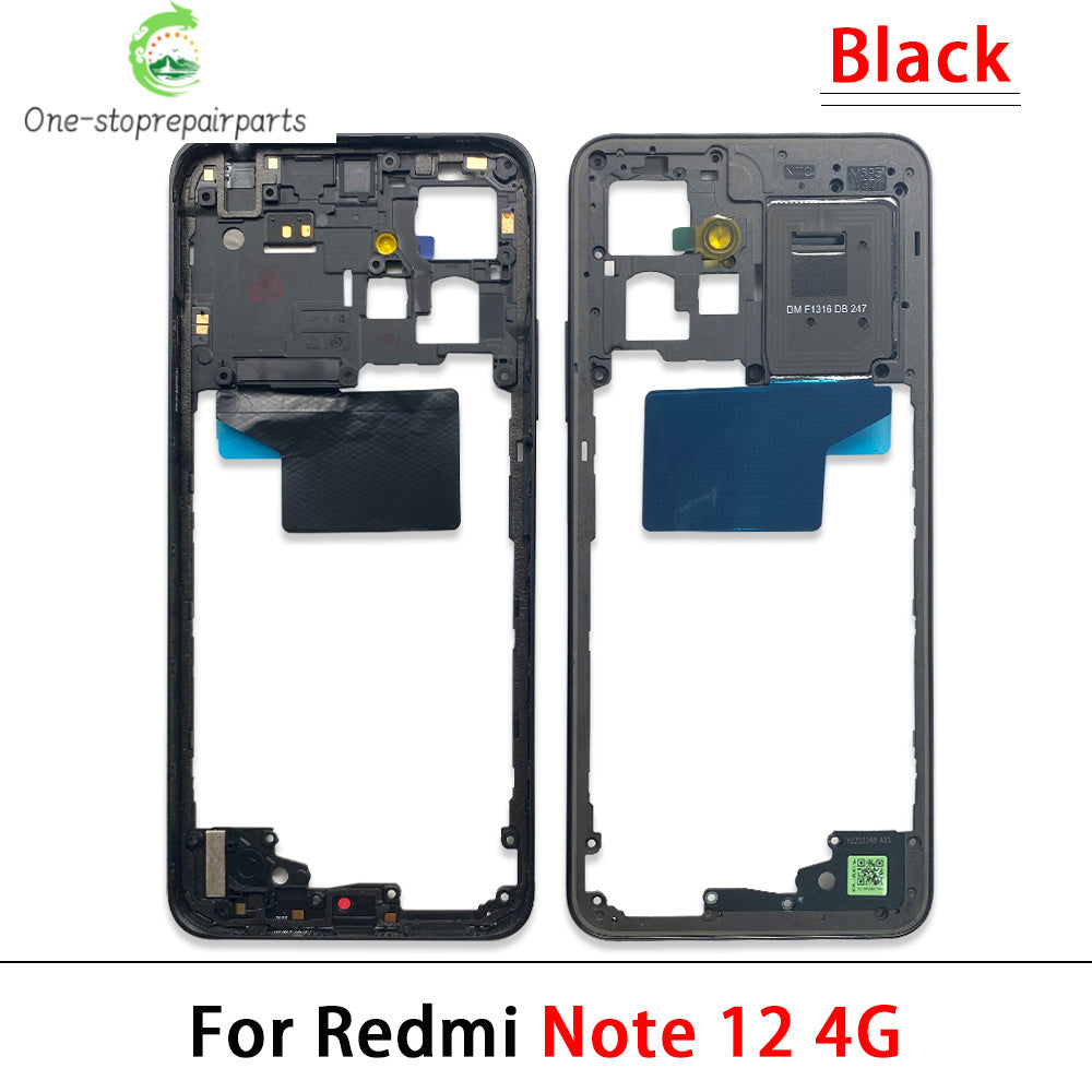 For Xiaomi Redmi Note 12 4G / Note 12 5G / Note 12 Pro 4G 5G / Note 12s Middle Frame Holder Housing Replacement Parts  Xiaomi  Xiao mi phone repair parts