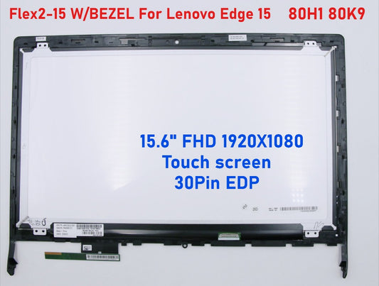60hz 1920X1080 5H40G91213 Original LCD Module DISPLAY Flex 2-15 W/BEZEL For Lenovo Edge 15 80H1 80K9 15.6" Full FHD 1920X1080 Flex 2-15 touch digitizer LCD display assembly + bezel Lenovo laptop repair parts