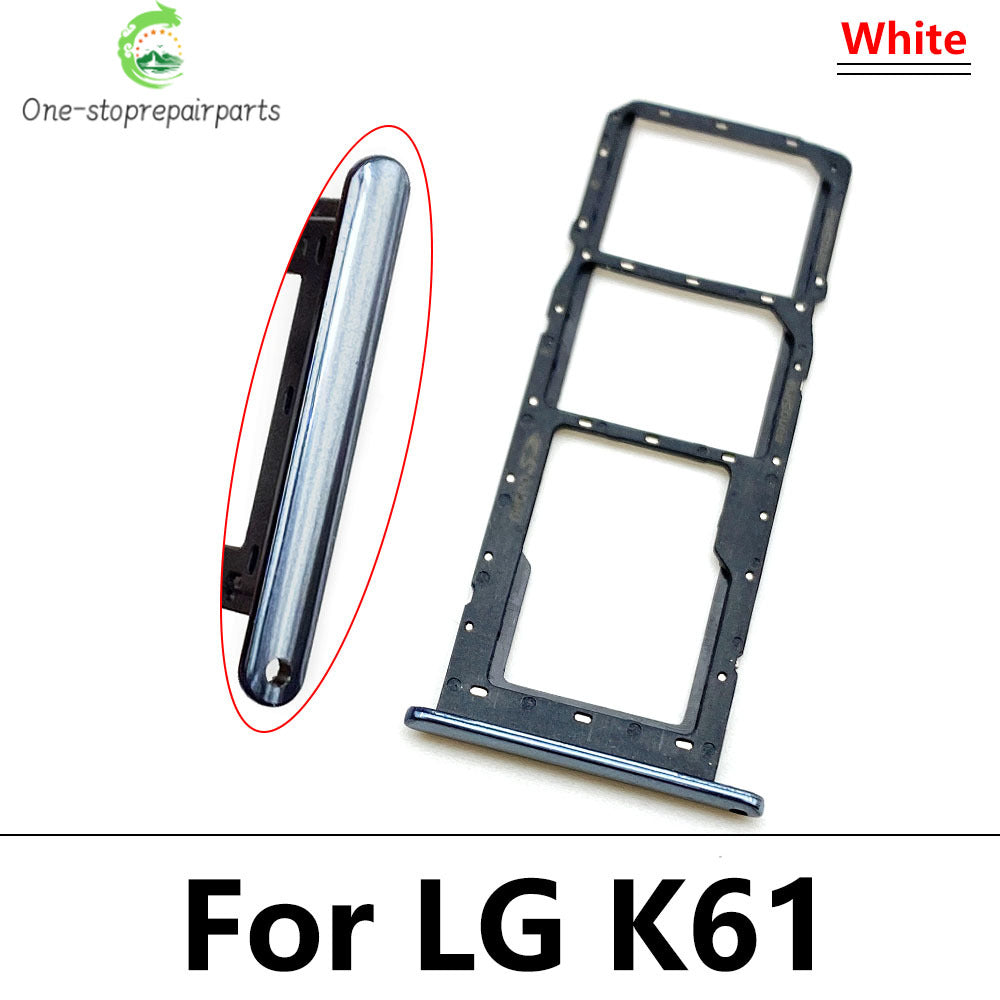 New SIM Card Tray Slot Holder Adapter Accessories For LG K22 K42 K52 K62 K41S K51 K61 K40s K12 Plus Replacement Parts  LG phone repair parts