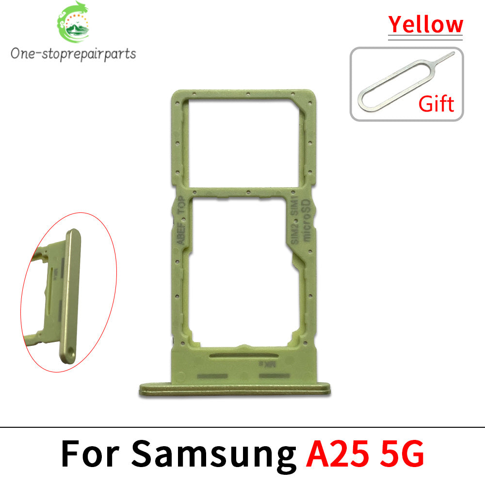 New For Samsung A15 A25 A35 A55 4G 5G SIM Card Slot SD Card Tray Holder Adapter Repair Parts Samsung phone repair parts