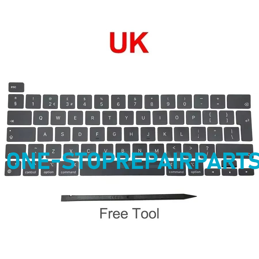 New Laptop A2338 Keycap Keys key Cap Keyboard Russian RU US UK French Spain Germany Italy For Macbook Pro Retina 13" M1 M2 Macbook repair parts
