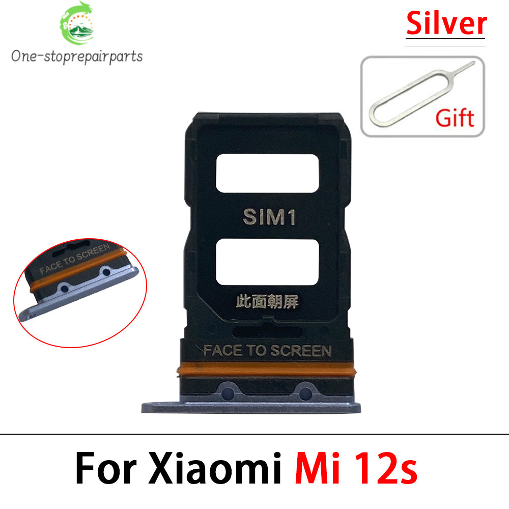 New For Xiaomi Mi 12 12T Pro 12 Lite 12s SIM Card Slot SD Card Tray Holder Adapter Replacement Parts  Xiaomi  Xiao mi phone repair parts