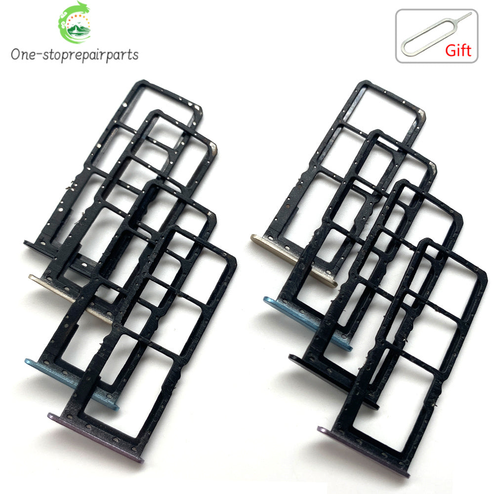 10Pcs, Micro Nano SIM Card Holder Tray Slot Holder Adapter Socket For OPPO A72 A74 A77 A77s A78 4G 5G OPPO phone repair parts