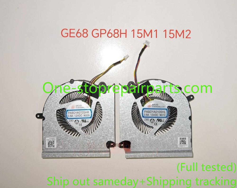 Cooler cooling fan For MSI 15M1 15M2 GE68 GP68H PABD1A010SHR N509 N510 Laptop CPU GPU fan