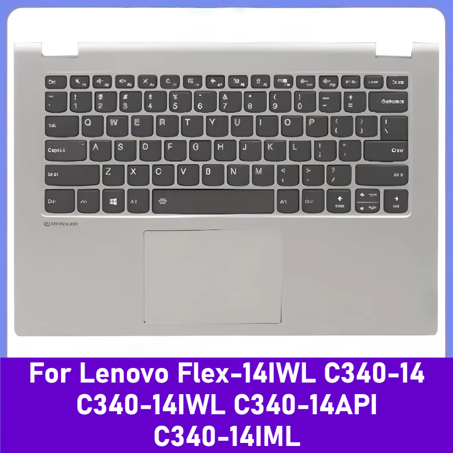 Cover case For Lenovo Flex-14IWL C340-14 C340-14IWL C340-14API C340-14IML Laptop Back Cover/LCD Bezel/Palmrest Cover/Bottom Cover Lenovo laptop repair parts