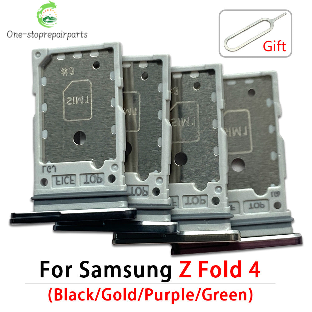 New For Samsung Z Fold 2 3 4 5 6 F916 F926 F936 F946 Micro Nano SIM Card Holder Tray Slot Holder Adapter Socket Samsung phone repair parts