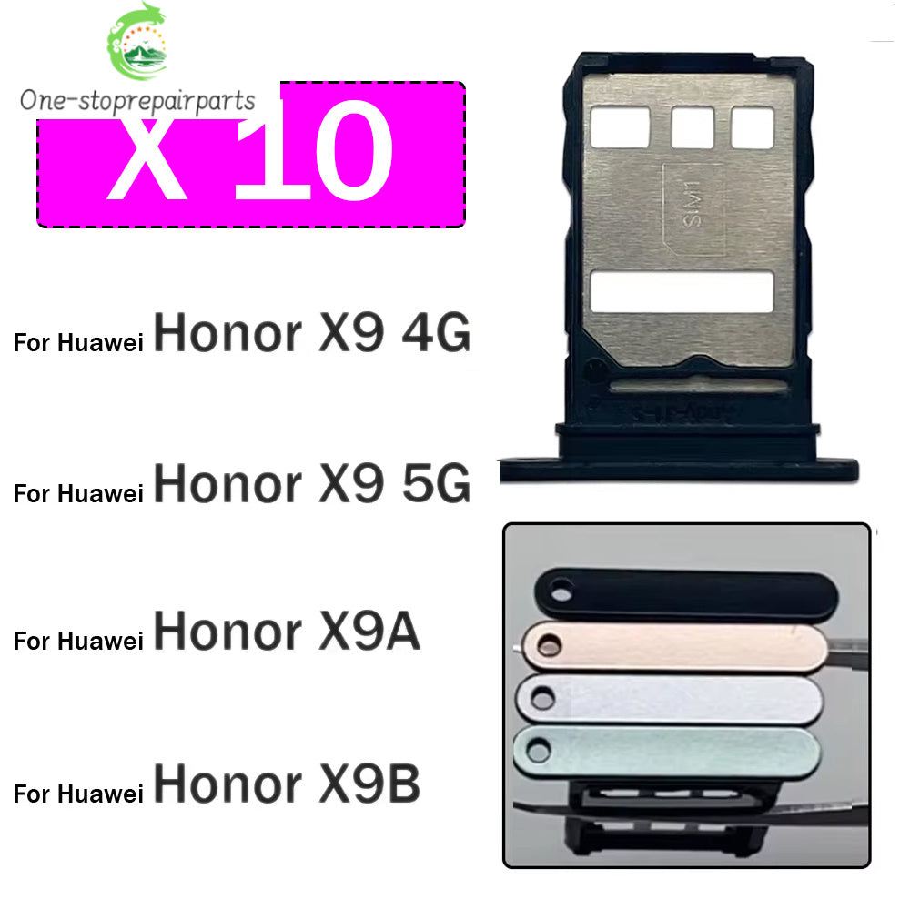 10Pcs/Lot, New SIM Card Tray Slot Holder Adapter Accessories For Huawei Honor X9 X9A X9B 4G 5G Repair Parts Huawei phone repair parts