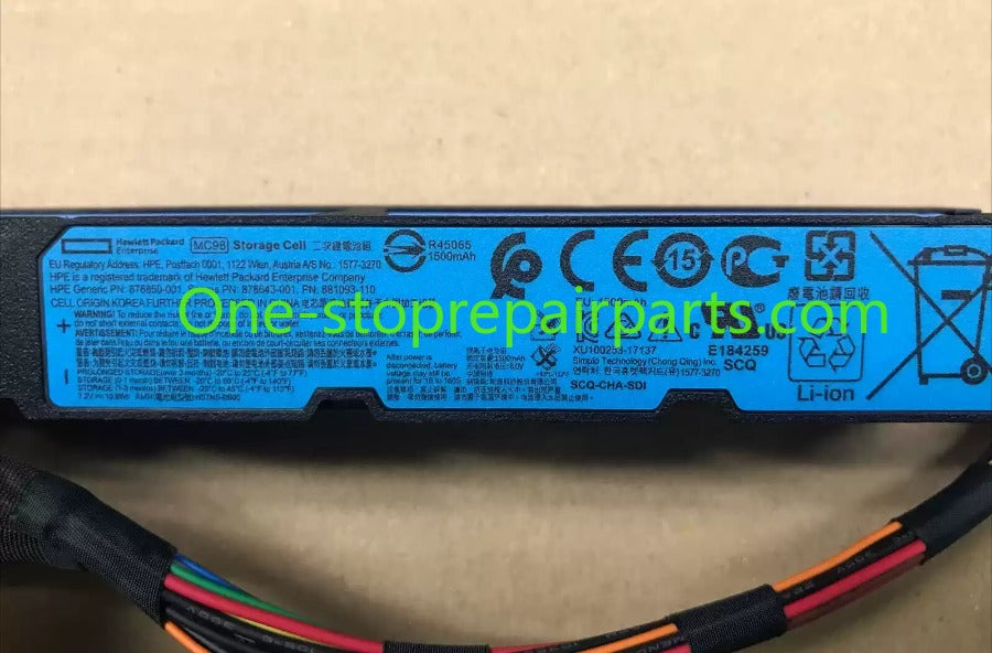 HPE Smart Storage Megacell Battery New 2026 HP 727258-B21 815983-001 HP P840 P440 Array Card Battery 96W smart storage battery Server repair parts