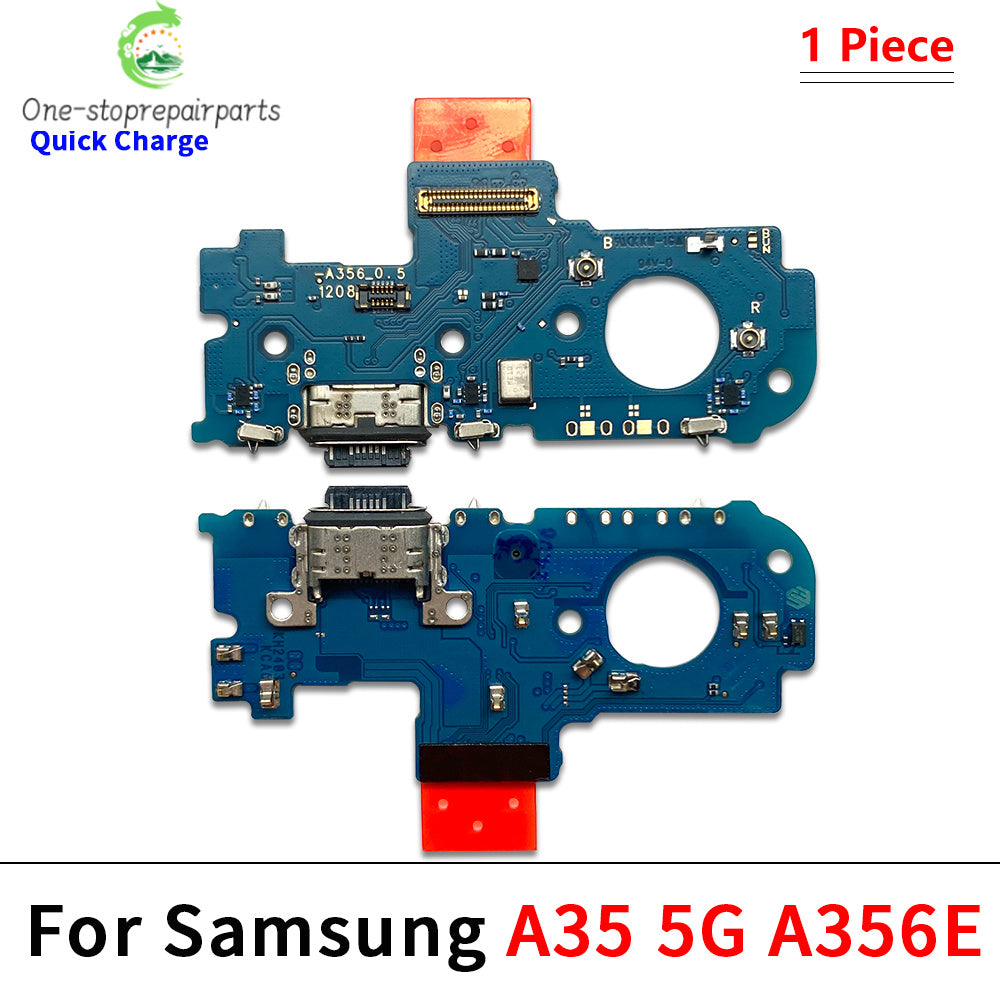 50Pcs, USB Charging Port Dock Charger Plug Connector Board Flex Cable For Samsung A05 A05s A15 A25 A35 A55 A06 A16 5G 4G Samsung phone repair parts