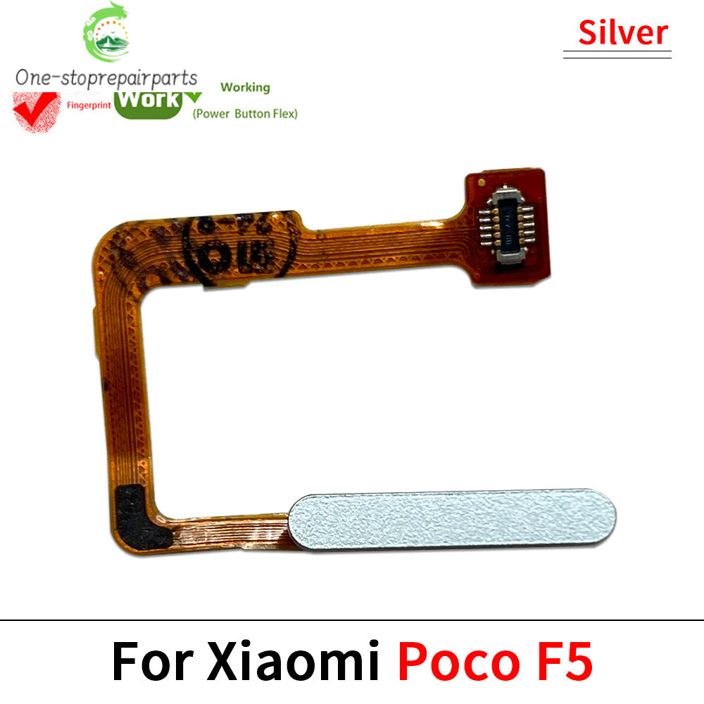 New Fingerprint Flex Cable For Xiaomi Mi Poco F3 F4 GT F5 5G Home Menu Button Key Flex Cable Replacement Parts Xiaomi  Xiao mi phone repair parts