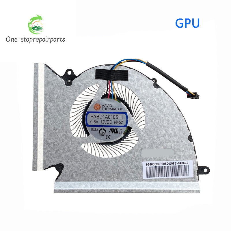 New Original CPU GPU Cooling Fan FOR MSI GP76 GE76 WE76 PABD1A010SHL N451 N452  MSI laptop repair parts