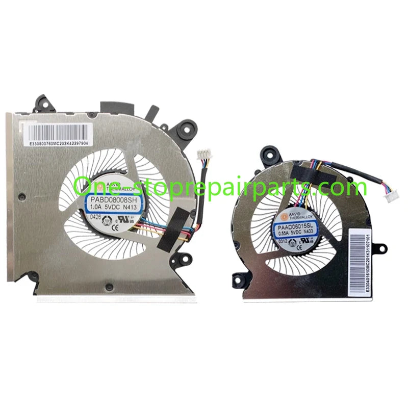 Laptop CPU Cooling Fans for MSI GF63/65/66/76 GL66 WF65 MS-16R1/R2/R5 16W1 N413 N433 N477 N460 PABD08008SH N413 E322500300A New MSI laptop repair parts