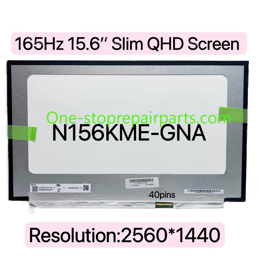 165Hz Laptop LCD Screen Panel N156KME-GNA Slim LED Matrix 40pins For Asus ROG Zephyrus G15 GA503Q Display QHD Dispaly ASUS laptop repair parts