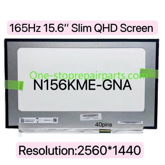 165Hz Laptop LCD Screen Panel N156KME-GNA Slim LED Matrix 40pins For Asus ROG Zephyrus G15 GA503Q Display QHD Dispaly ASUS laptop repair parts