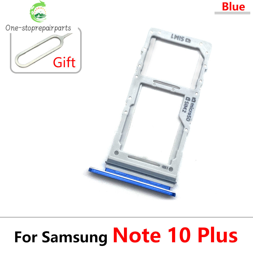 New Sim Card Tray Reader Socket Slot Holder For Samsung Note 10 Plus Lite / Note 20 Ultra Dual SIM Replacement Part Samsung phone repair parts