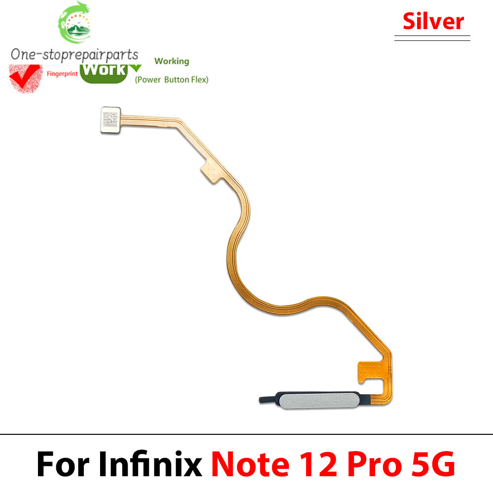 Fingerprint Home Button Fingerprint Menu Return Key Recognition Sensor Flex Cable For infinix Note 10 12 Pro 4G 5G  infinix phone repair parts