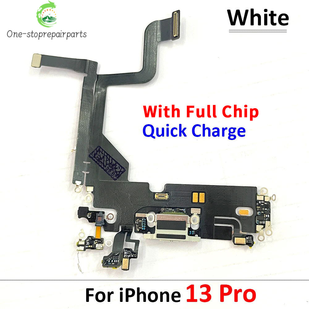New For iPhone 13 Pro 13Pro Max Mini USB Port Charger Dock Plug Connector Charging Board FLex Cable Mic Microphone Board iPhone phone repair parts