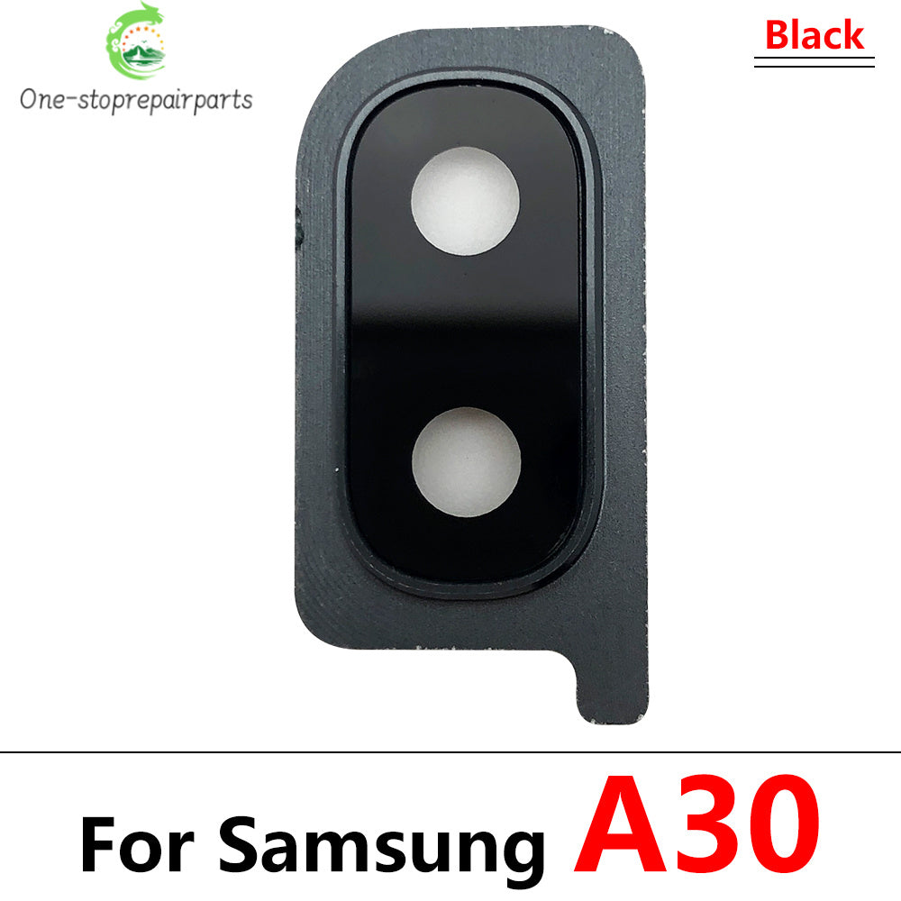 New Housing Back Rear Camera Glass Lens With Cover Frame Holder For Samsung A10 A20 A30 A40 A50 A70 A105F A205F A305F A505F A705 Samsung phone repair parts
