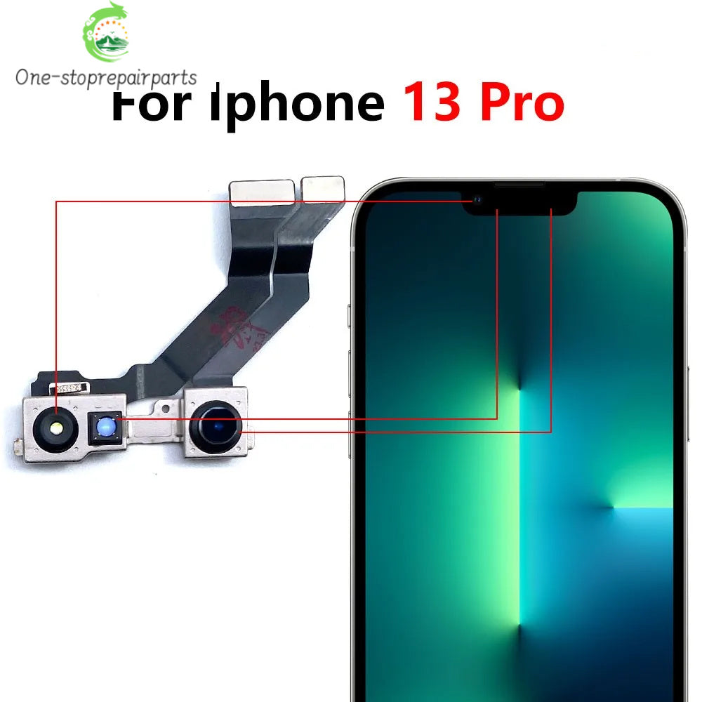 New Front Camera For iPhone 11 12 13 14 15 Pro 11Pro 12Pro 13Pro Max Mini Plus Flex Cable Facing Replacement Parts iPhone phone repair parts