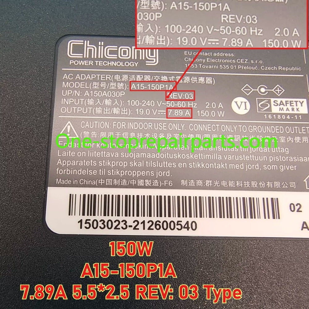AC power adapter charger 180W 150W 120W For Thunderobot 911Air 911MT 911ME 911PLUS Acer Nitro Gigabyte 15X Aorus Clevo N850HP6 MACHENIKE T58 N850HK1 Chicony A17-180P4A A180A025P A15-150P1A A17-150P2A PA-1151-08 PA-1121-26 ASUS laptop repair parts