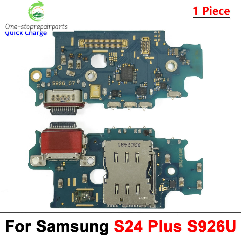 New USB Charger Dock Connector Charging Port Microphone Flex Cable For Samsung S21 S22 S23 S24 S25 Plus Ultra S21 Fe 5G S921U Samsung phone repair parts