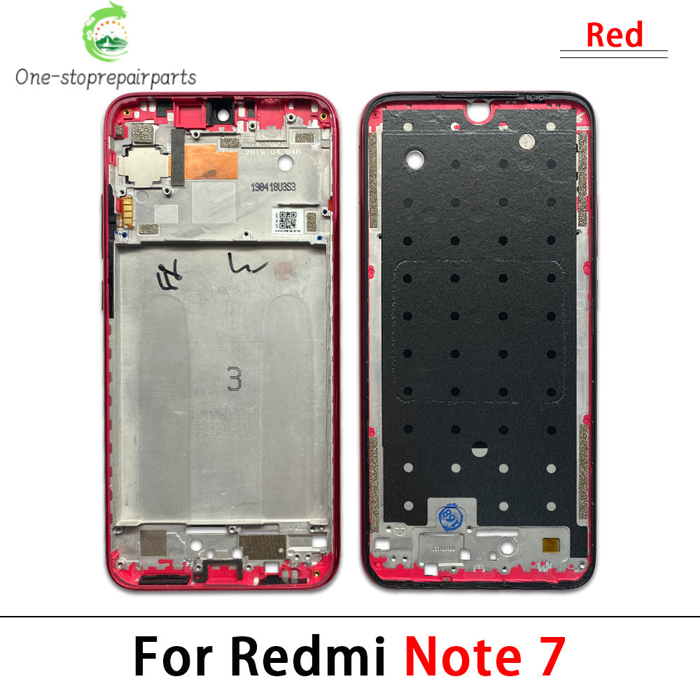 10Pcs/Lot, Housing Middle Frame Bezel Middle Replacement Parts Middle Frame For Xiaomi Redmi Note 7 8 9s Pro  Xiaomi  Xiao mi phone repair parts