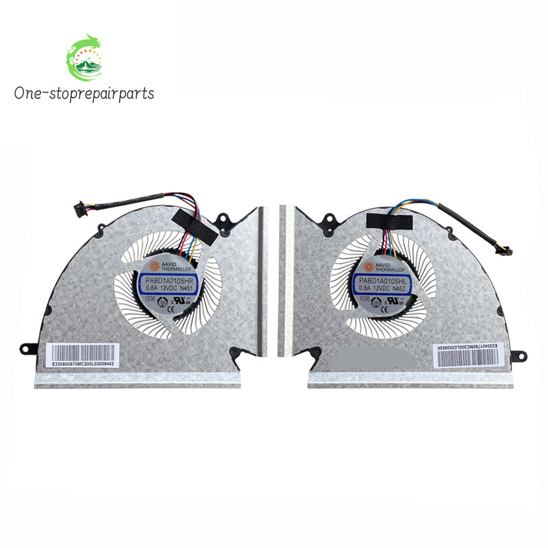 New Original CPU GPU Cooling Fan FOR MSI GP76 GE76 WE76 PABD1A010SHL N451 N452  MSI laptop repair parts