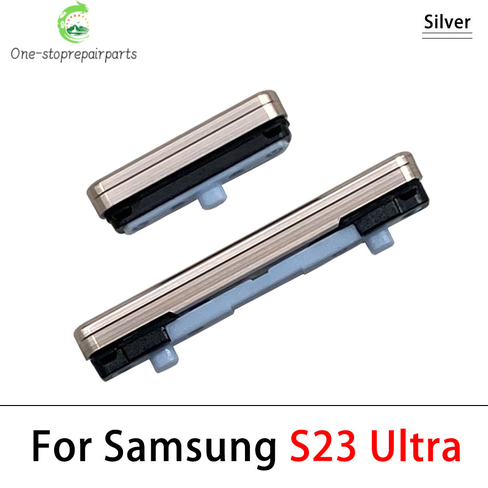 For Samsung S22 S23 Plus Ultra 5G Power Button + Volume Side Button Key Replacement Parts Samsung phone repair parts