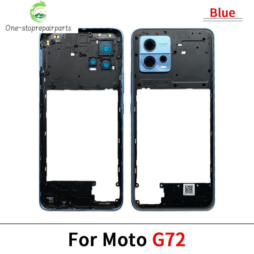 New Middle Frame Holder Housing Bezel Plate For Motorola Moto G04 G23 G34 G53 G54 G62 G72 G73 5G Replacement Repair Parts Motorola phone repair parts