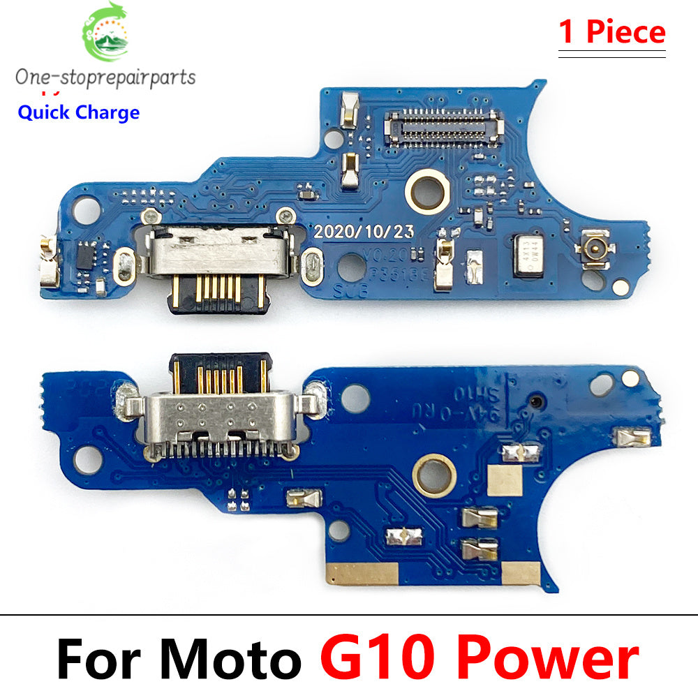 50Pcs USB Charging Board Connector Port Dock Flex Cable For Moto G10 G100 Power G20 G30 G31 G41 G60 G60s G71 G51 G50 5G G82 Motorola phone repair parts