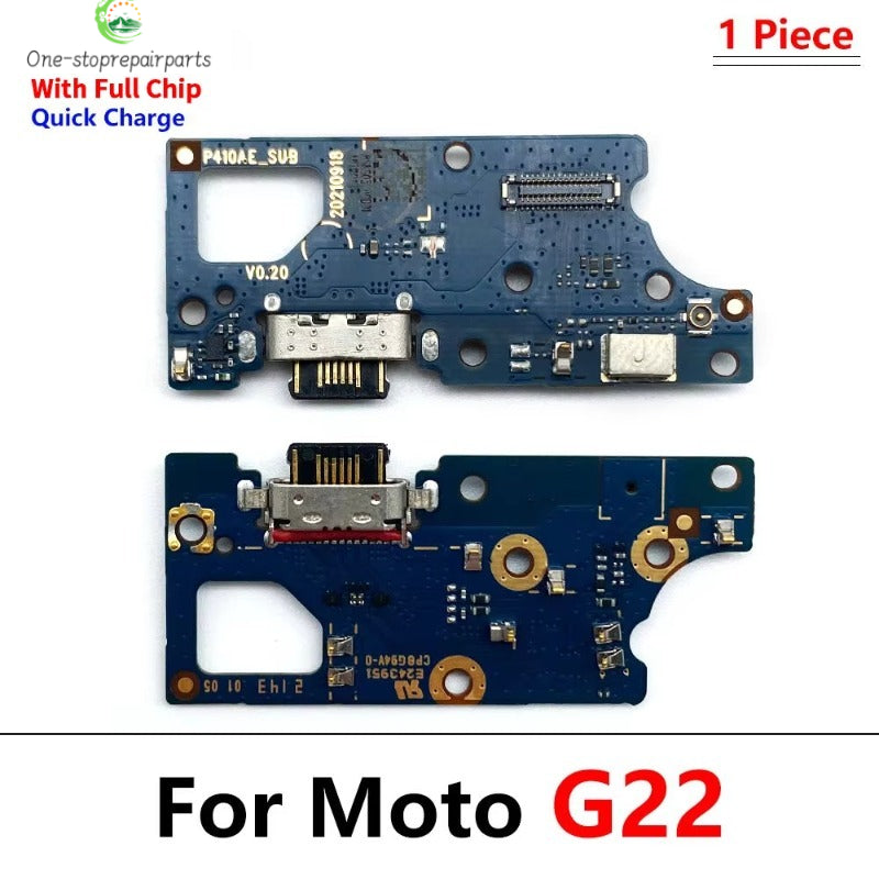 New For Moto G10 G20 G30 G50 G31 G41 G71 G60s G51 G22 G72 5G USB Charge Port Jack Dock Connector Charging Board Flex Cable Motorola phone repair parts