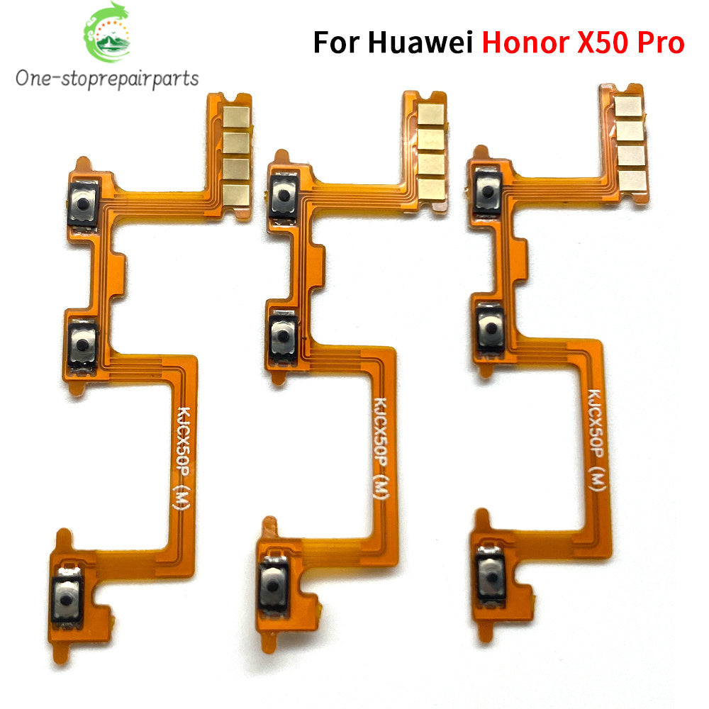 10Pcs, Power On Off Volume Side Button Key Flex Cable For Huawei Honor X5 X6 X6s X6A X6B X7 X7A X7B X8 X8A X8B X9 X9A X9B 4G 5G Huawei phone repair parts