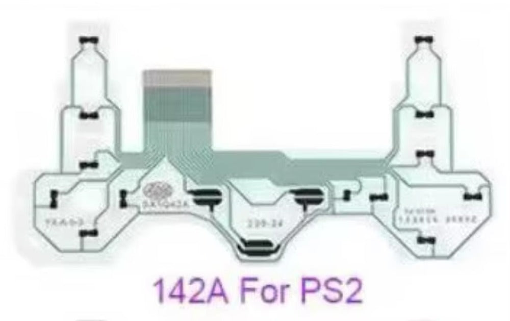 50pcs Film For PS2 PS3 PS4 Pro Slim JDS 030 040 050 Controller Conductive Film Keypad Flex Cable For PS5 Circuit Board Game console repair parts