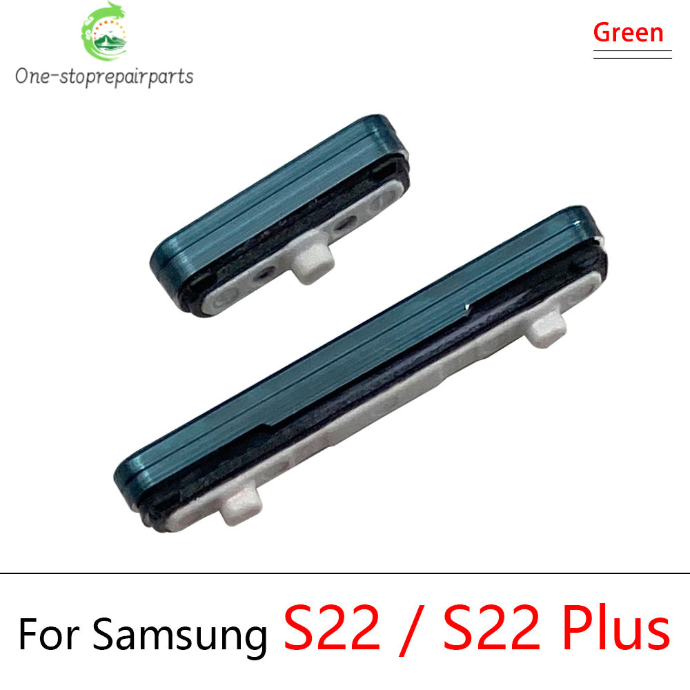 For Samsung S22 S23 Plus Ultra 5G Power Button + Volume Side Button Key Replacement Parts Samsung phone repair parts