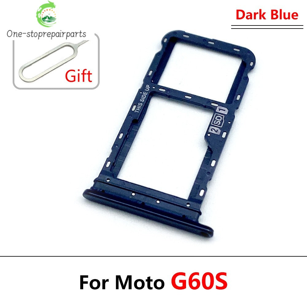 New For Motorola Moto G10 G20 G30 G50 G60 G60s G100 5G SIM Card Slot SD Card Tray Holder Adapter Replacement Parts Motorola phone repair parts