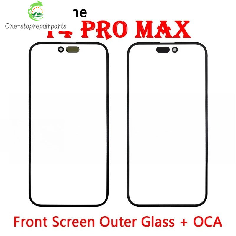New Front Screen Outer Glass With OCA For iPhone X XS MAX XR 11 12 13 14 Pro Max Mini Plus Phone Repair iPhone phone repair parts
