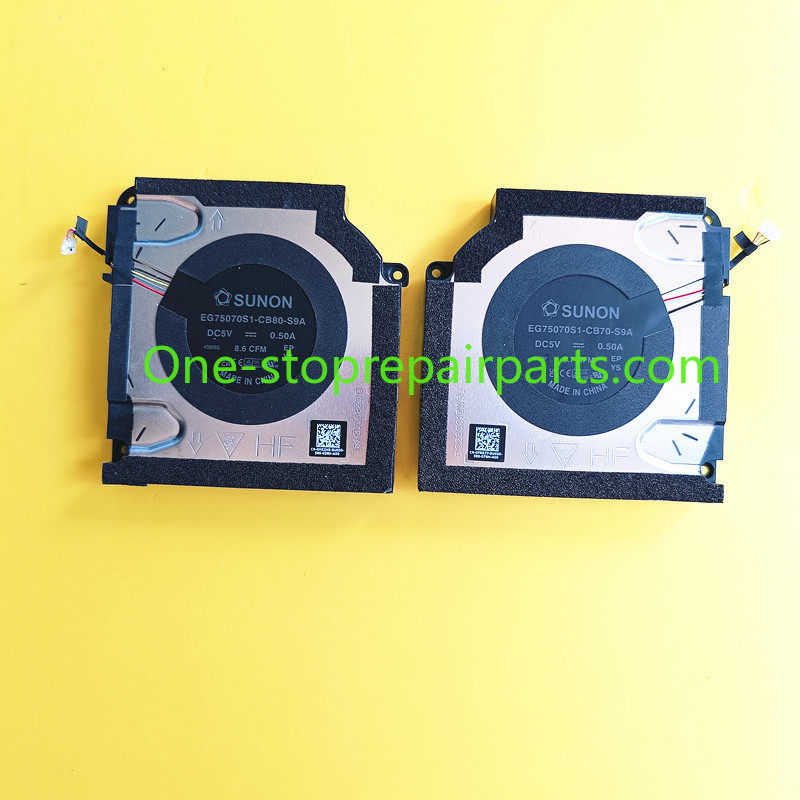 laptop CPU GPU cooling heatsink fan For Dell Pro Max 16 Premium MA16250 0YRR77 0HK2HR 0X3F1P CPU GPU cooling fan and heatsink assembly Dell laptop repair parts
