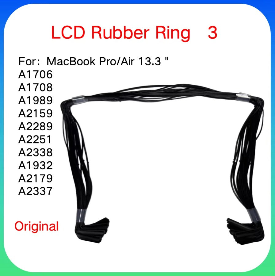 MacBook LCD Screen Rubber Bezel Ring A1706 A1989 A1707 A2141 A2338 A2337 A1932 A2442 A2485 A2681 A2941 A3404 Middle Frame Seal Macbook repair parts